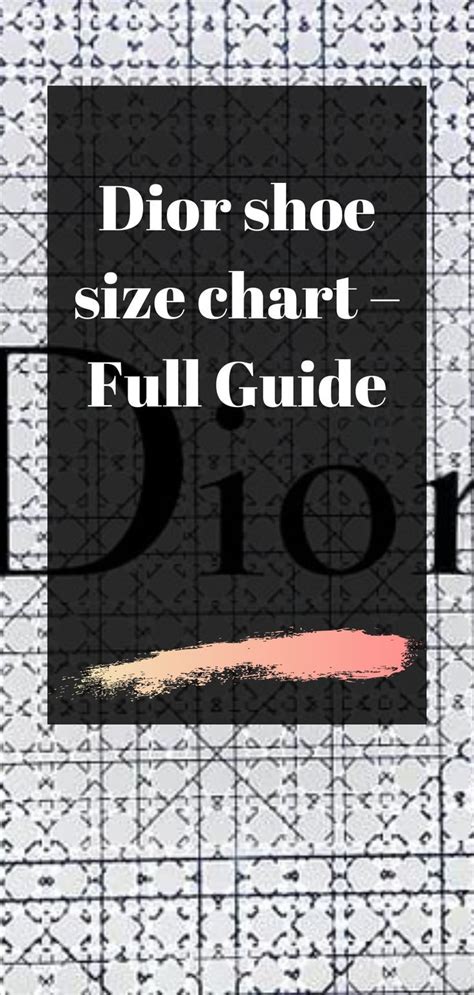 womens dior shoes size chart|dior size to us.